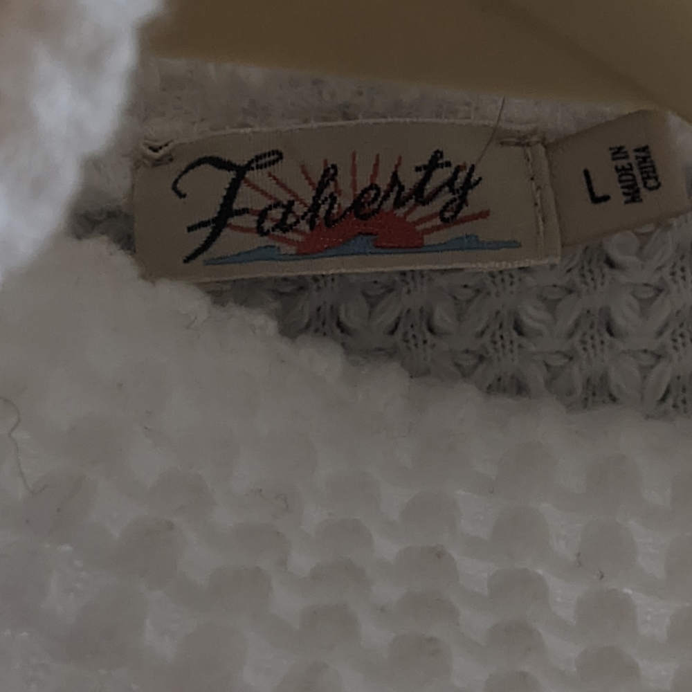 Faherty Waffle Knit Pullover - image 4